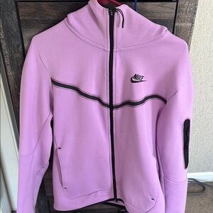 Nike Pink Bomber Jacket with Curved Seam Design
